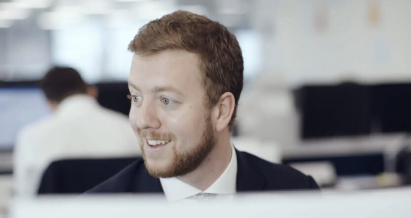 Employee at desk